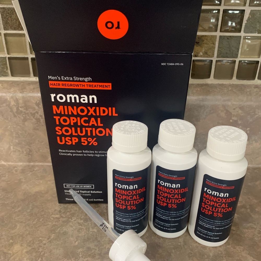 Roman Minoxidil Topical Solution 5% for Men -